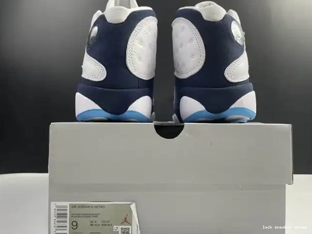 Rep LUCY 13 Powder Dark Blue Air Jordan 414571-144 0506